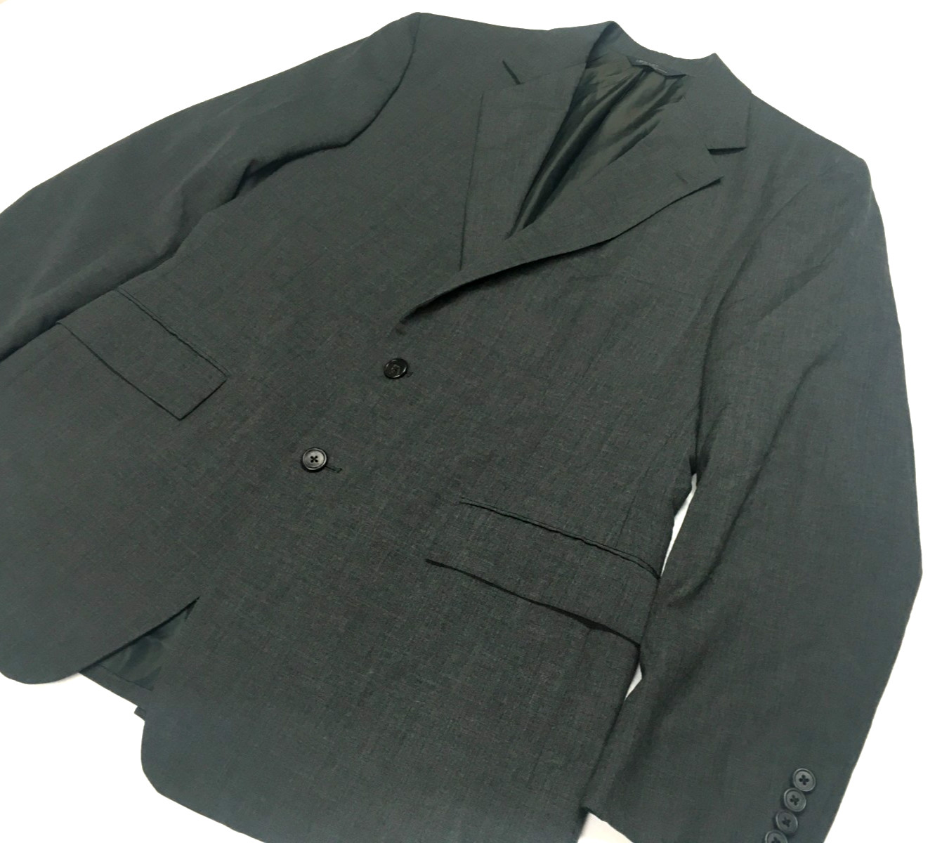 J Crew Crosby Classic Fit 100% Wool CEO Suit Jacket Blazer 38R Businessman Gray