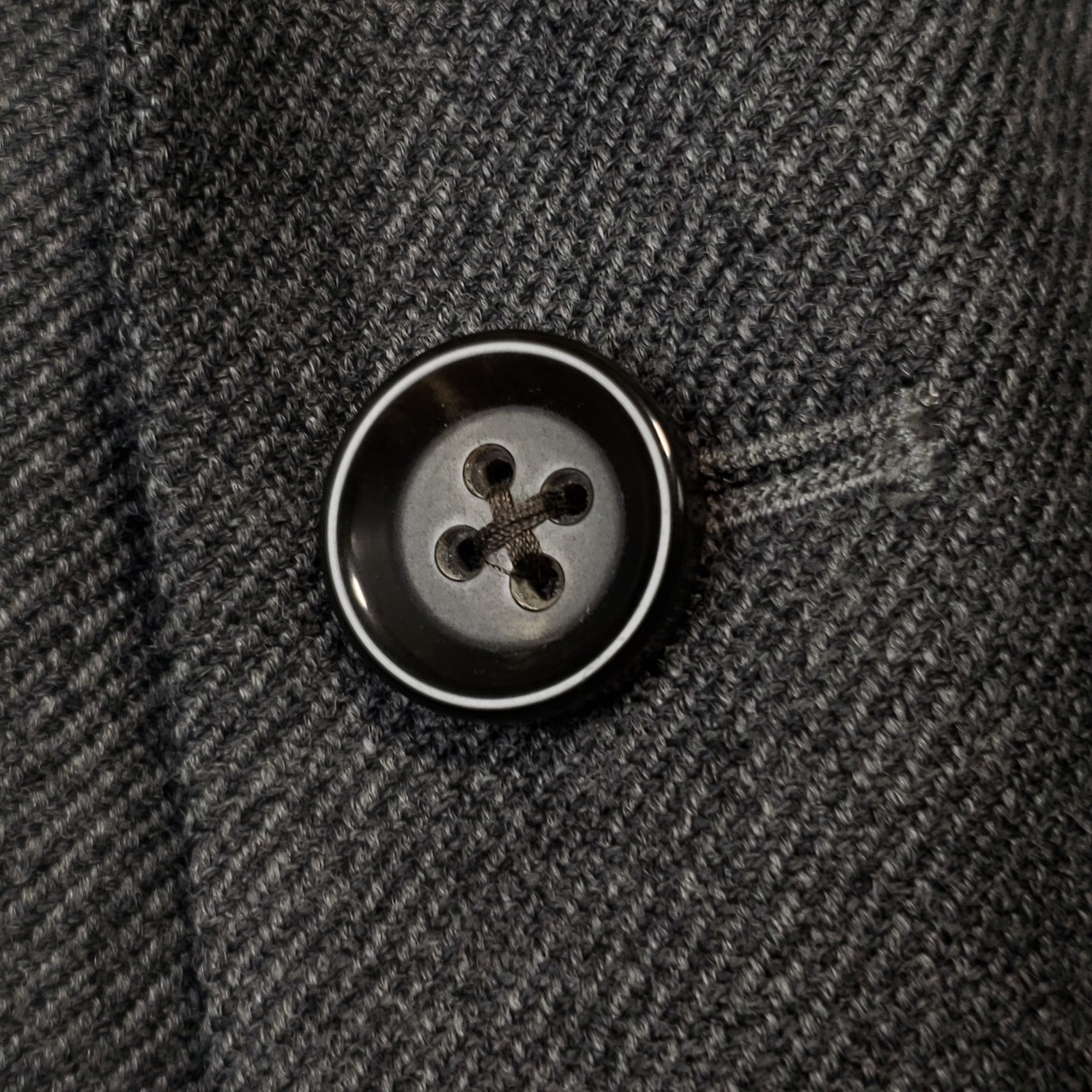 Stafford Merino Wool Sport Coat Mens 44R Gray Two Button Double Vented Blazer