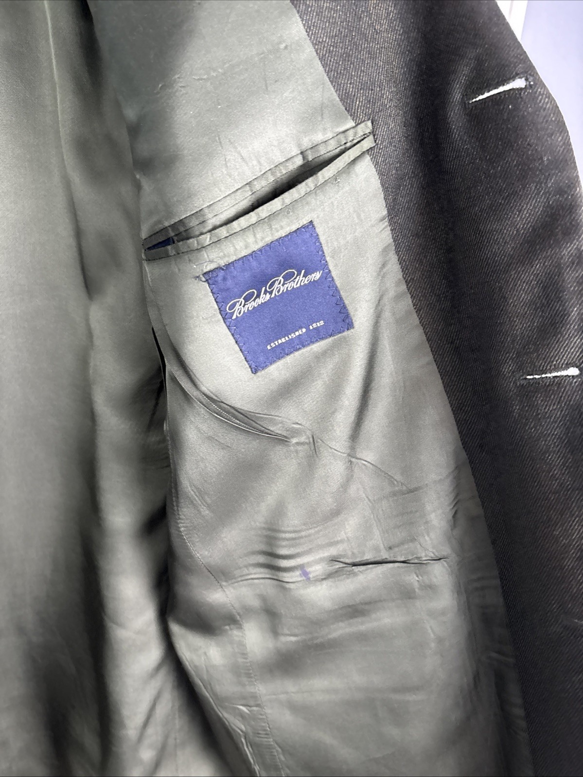 Brooks Brothers 3 Button Blazer Wool Cashmere Blend Size 43 Sport Coat Preppy