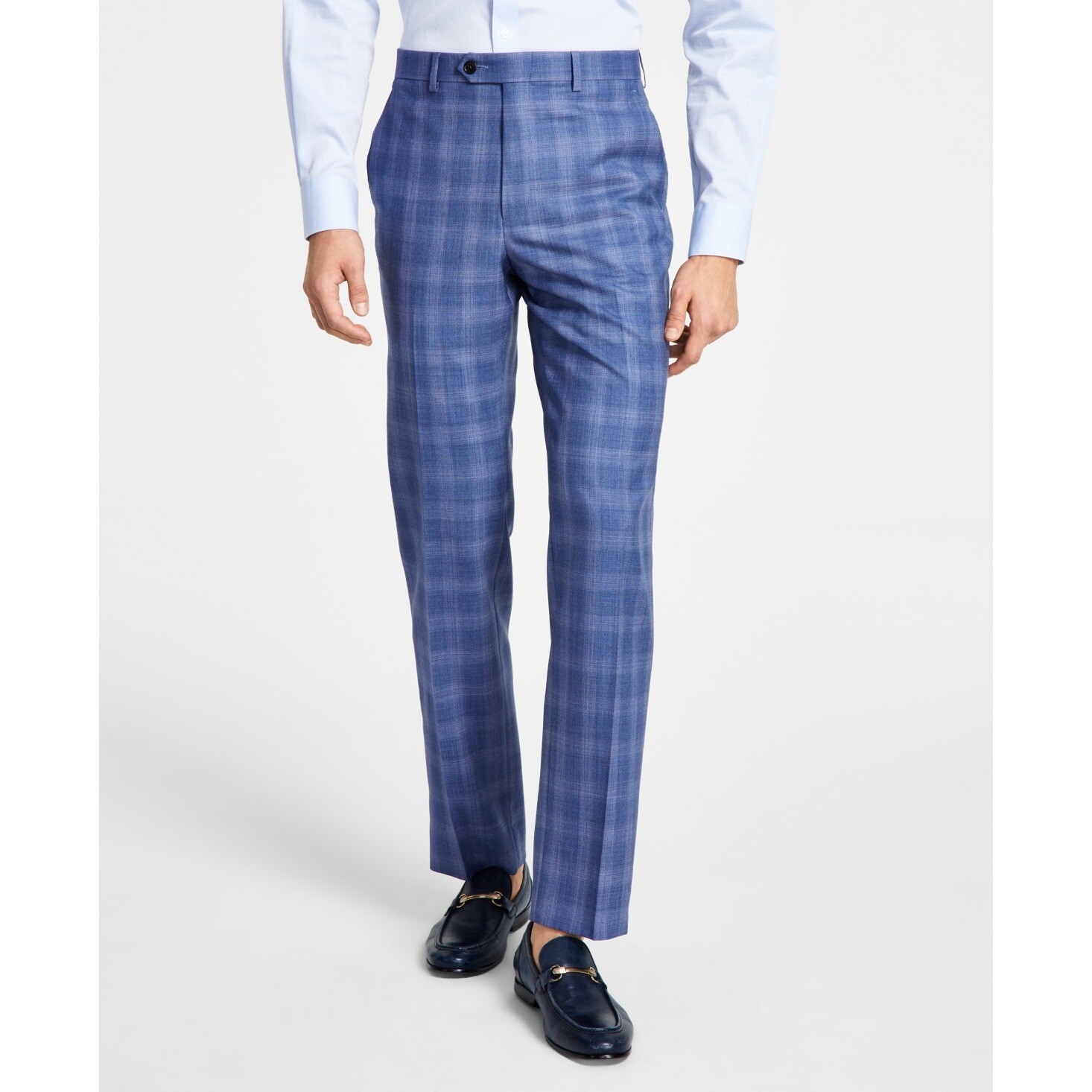 Lauren Ralph Lauren Men’s Classic-Fit UltraFlex Stretch Blue Plaid NWT