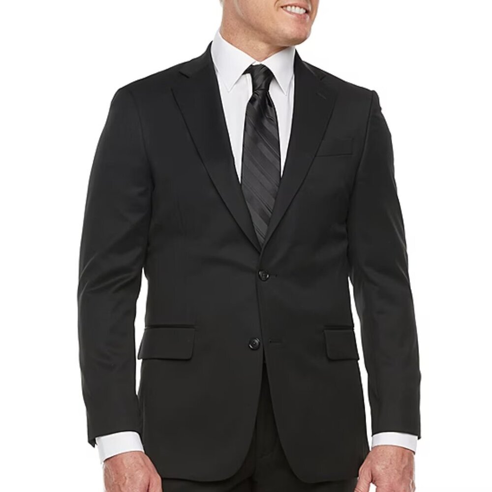 Men’s Stafford Coolmax Classic Fit Suit Jacket – Black – Various Szs – NWT