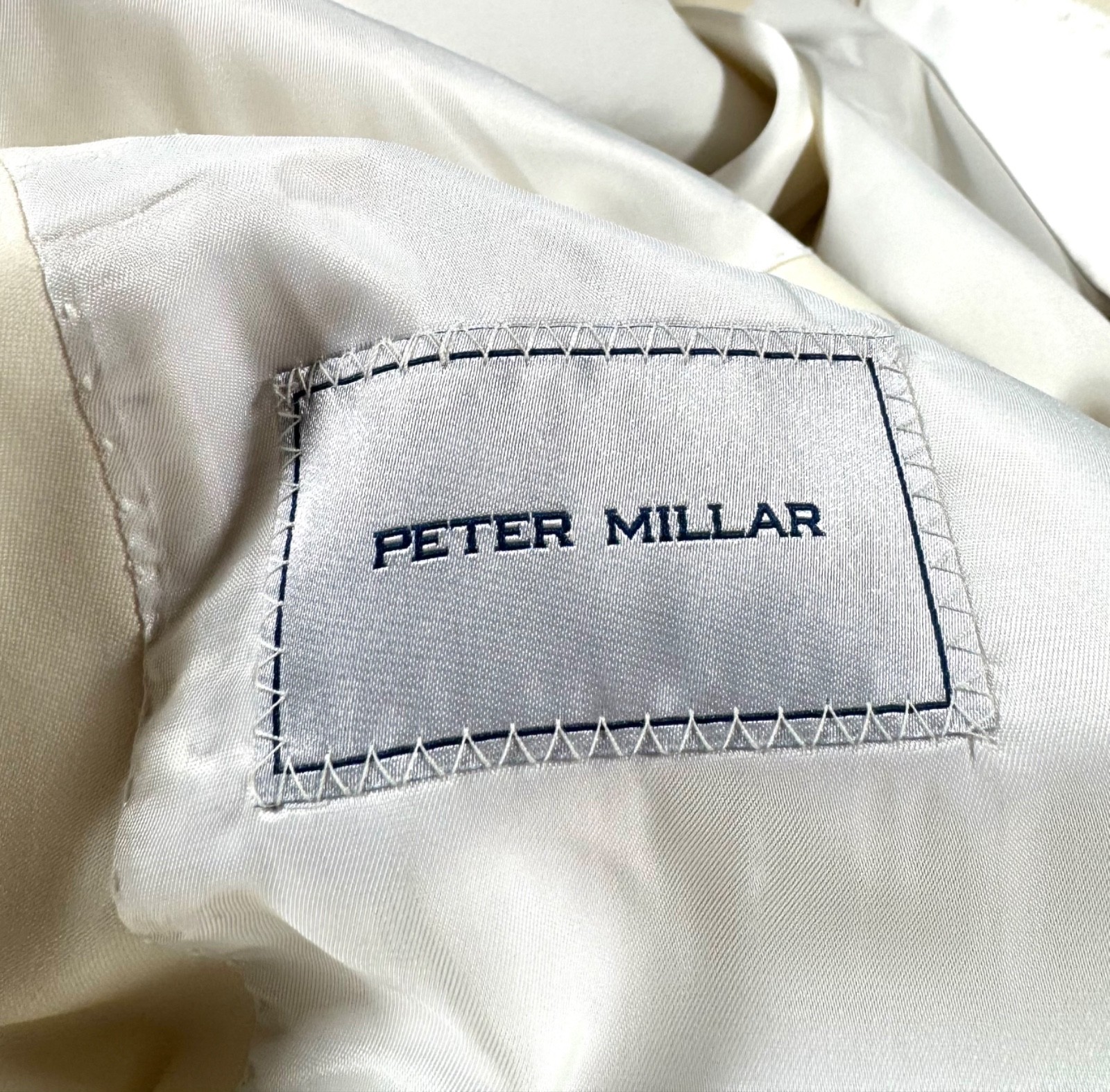Peter Millar Tailored Ivory Wool Shawl Lapel Tuxedo Dinner Jacket 48L Canada