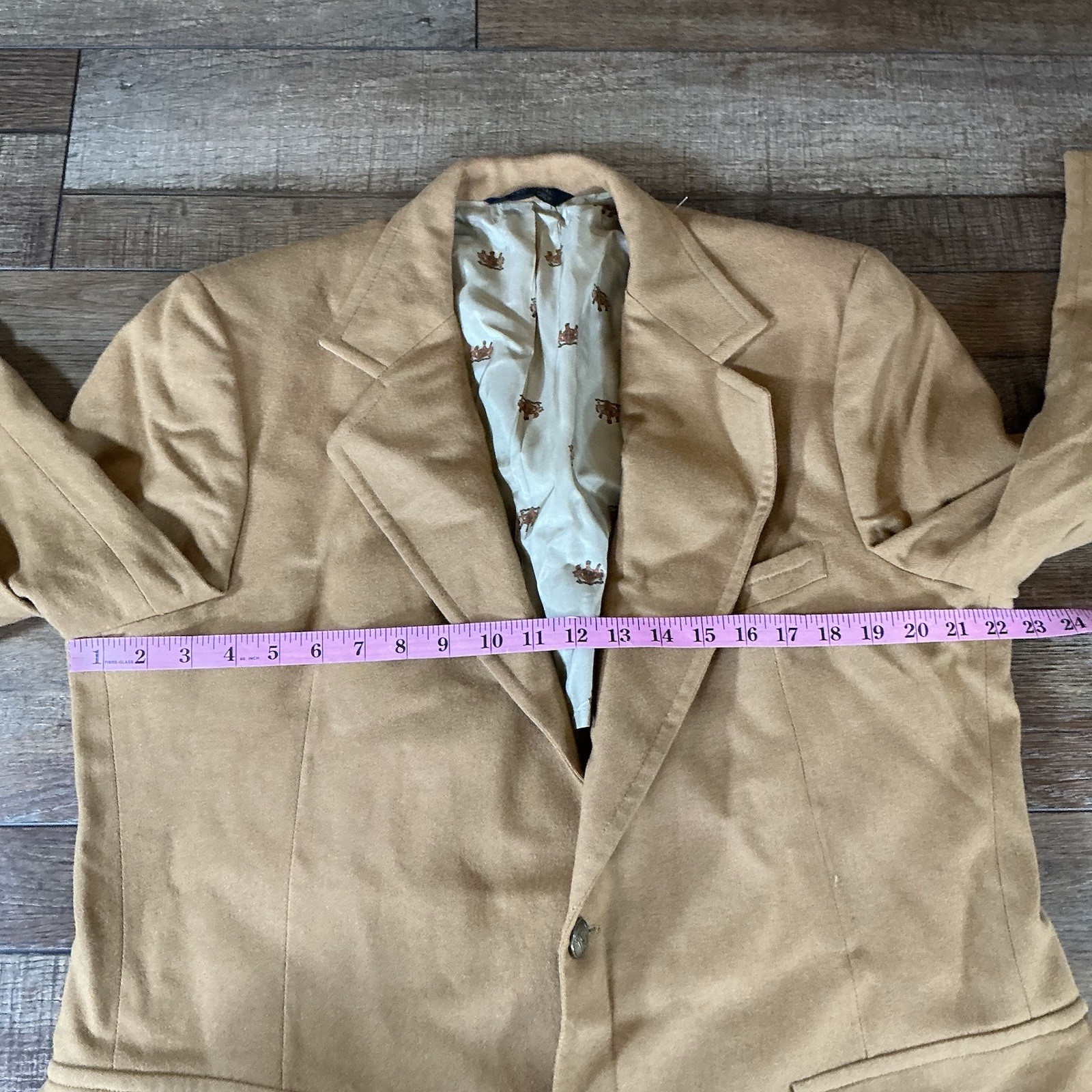 VTG Stix Baer Fuller Tan Corduroy Sport Coat Men’s 40R 2-Button Mexico #611125