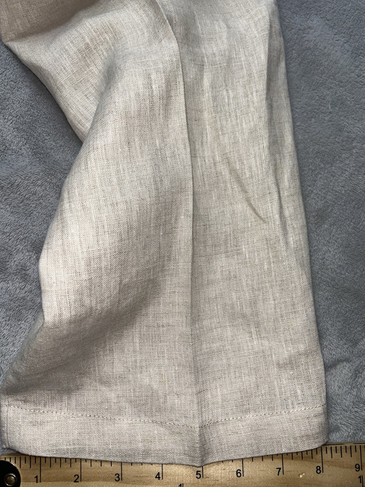 Tasso Elba Linen Suit XXL 48-50 Beige Unlined Blazer Pants 36×30 Mens