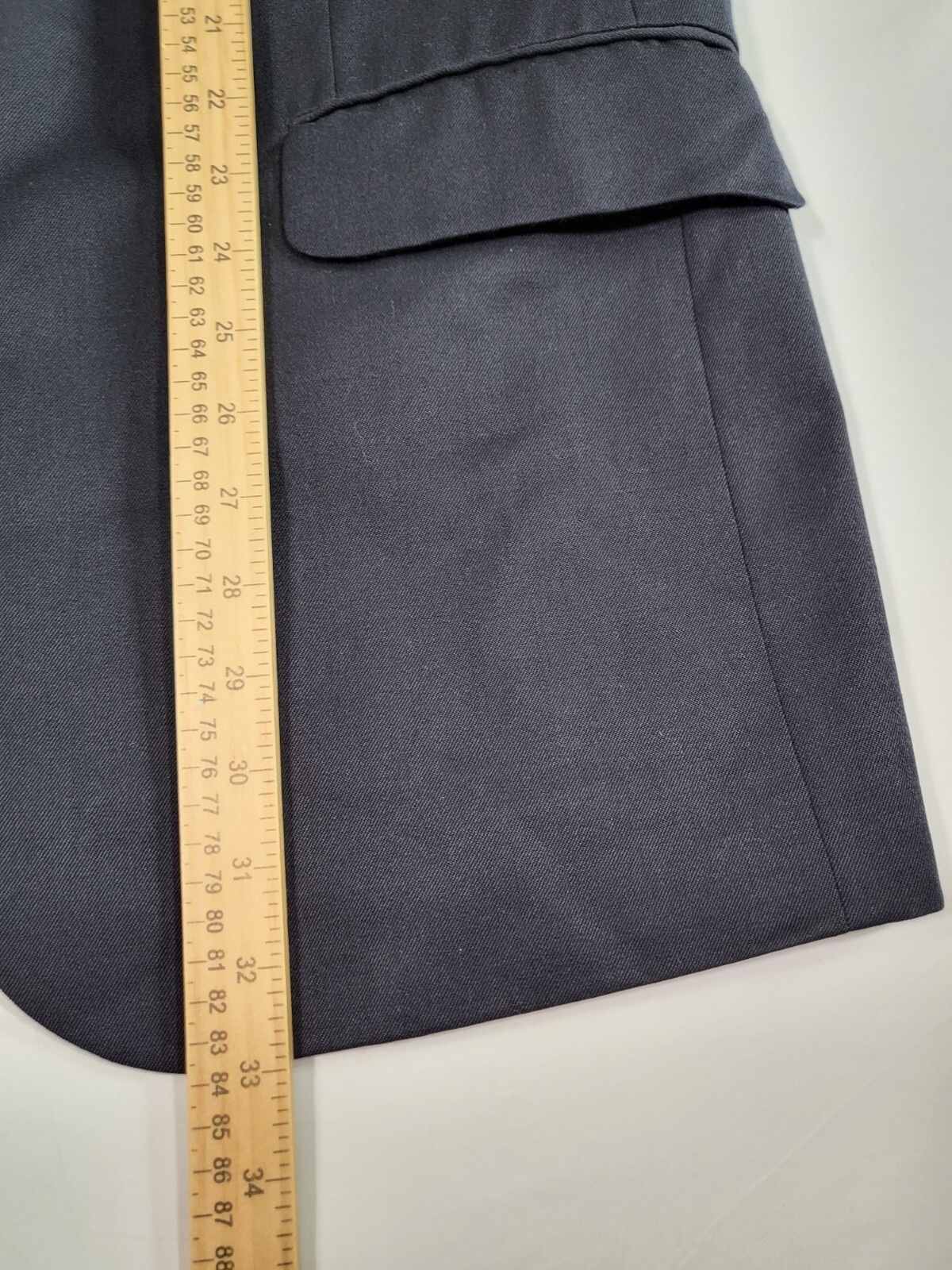 Via Veneto Suit Jacket Mens 42L Euro Fashion Sport Coat Blazer Wool Black