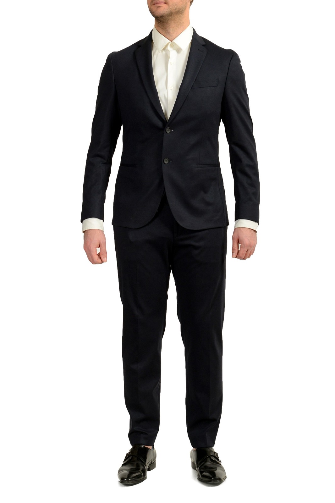 Hugo Boss Men’s «Norwin4/Banks3-J» Slim Fit Plaid Two Button Suit US 46R IT 56R