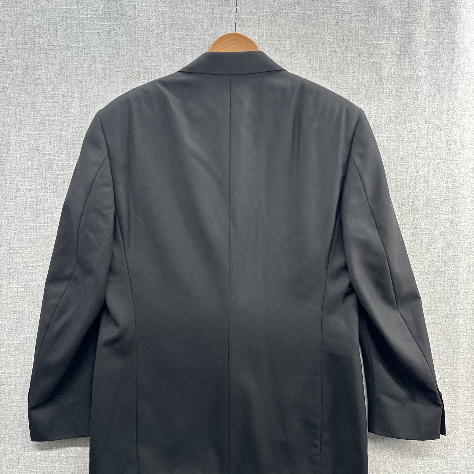 Canali Blazer Jacket Mens EUR 52 / US 42 Black Sports Coat Wool Italy