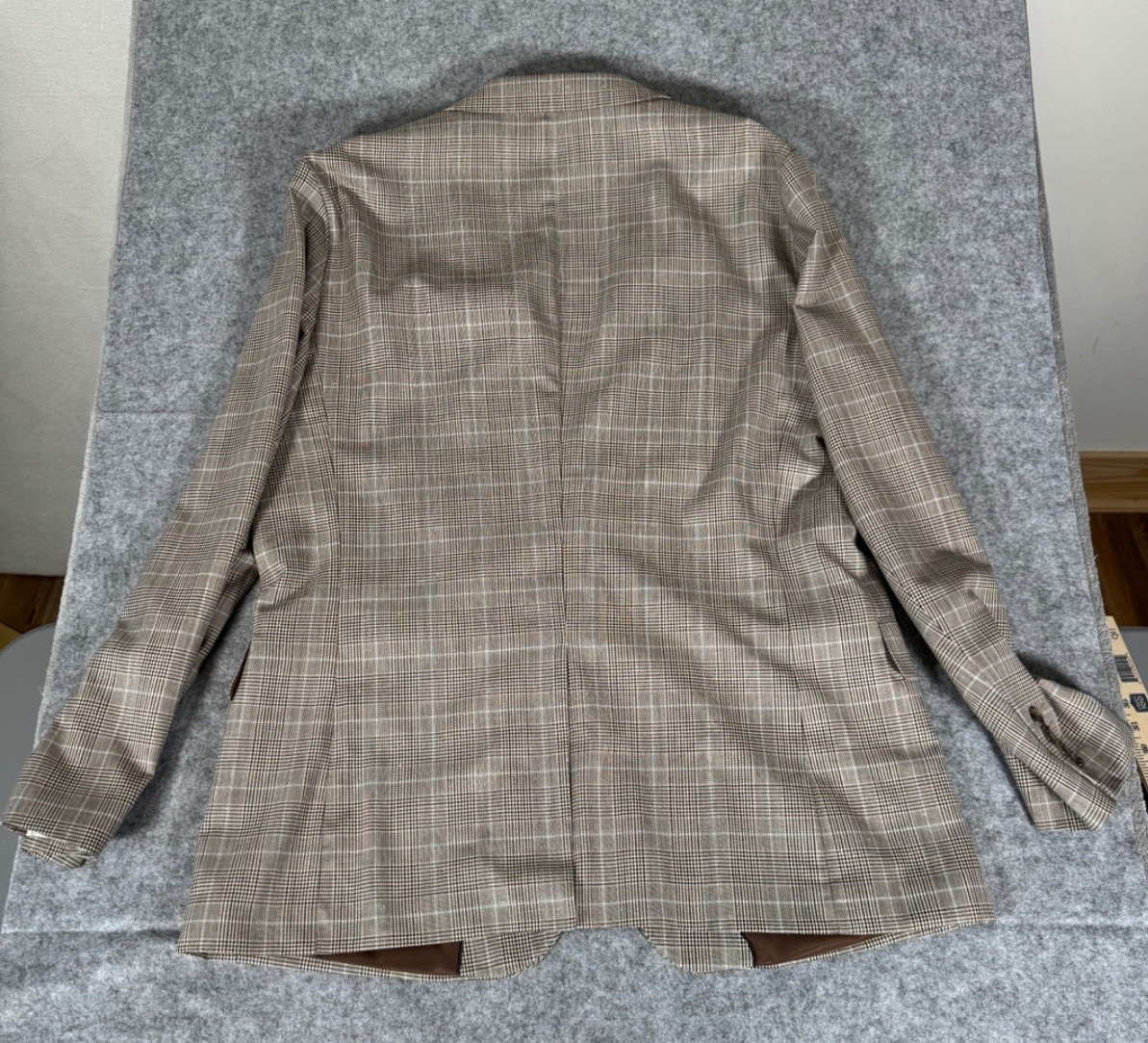 Stafford Blazer Mens 46 Reg Brown Plaid Classic Fit Sport Coat Jacket GlenPlaid
