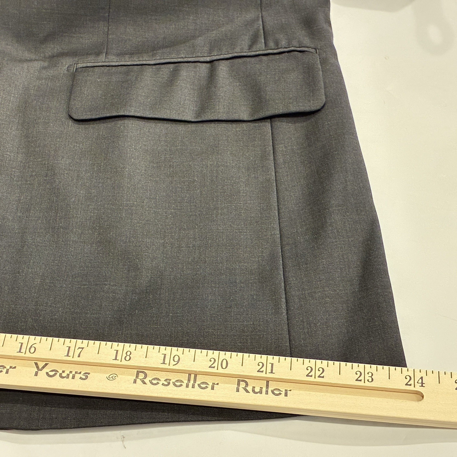 Santorelli Linea Blu Blazer 100% Super 140s ExtraFine Merino Wool Men 42R Black