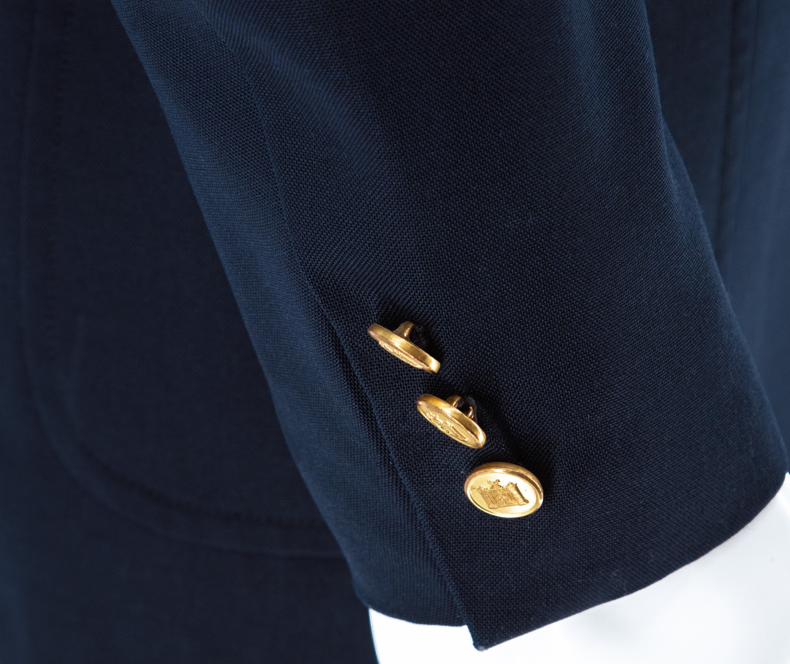 Brooks Brothers Men’s Navy Blazer 42R Gold Brass Palace Gate Buttons USA Made