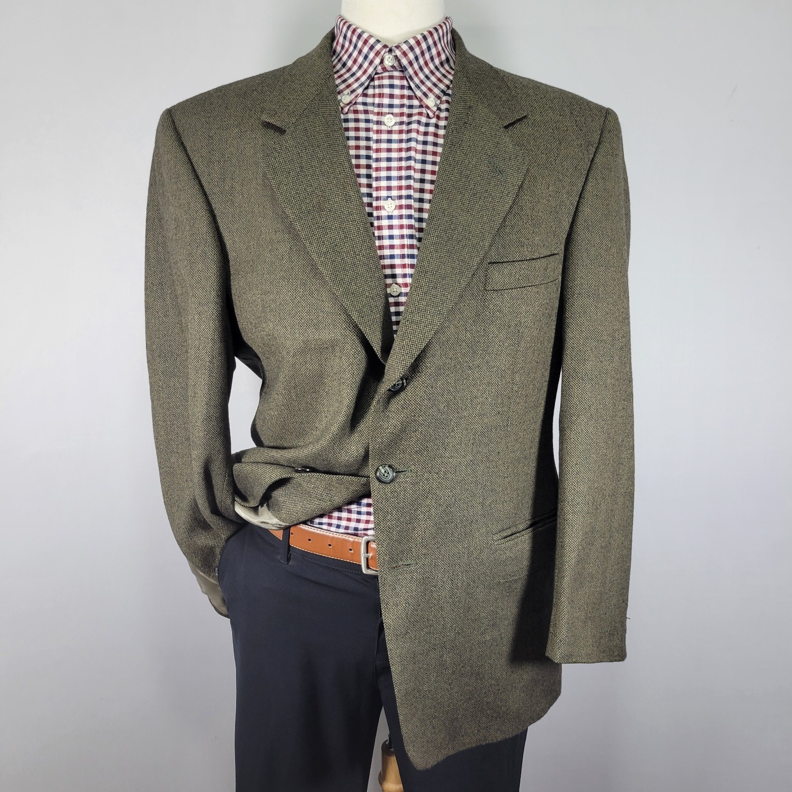 Gianfranco Ruffini Men’s Sport Coat Blazer Two Button Soft Lambs Wool Size 44R