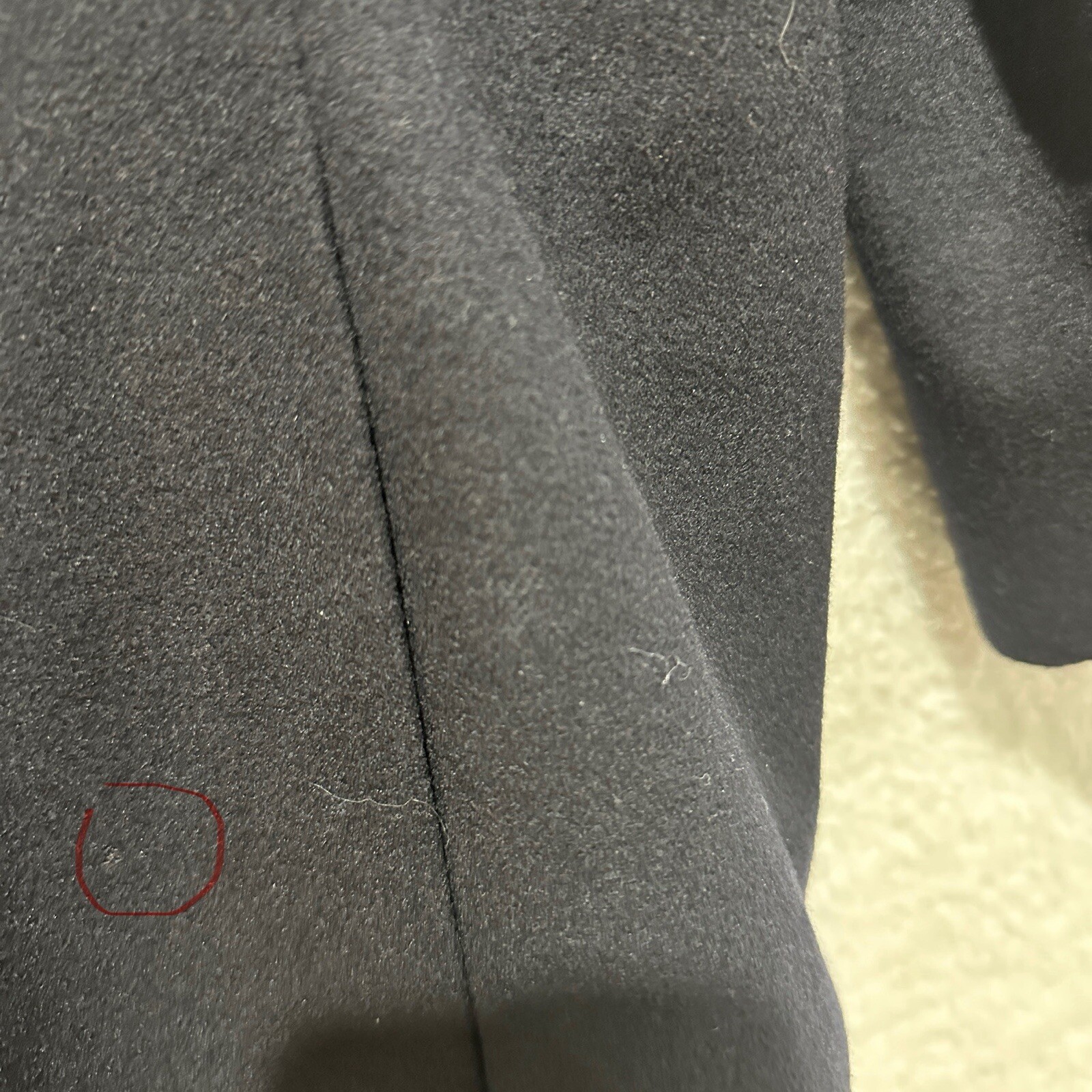 Via Veneto Vintage Men’s Dark Navy Blue 90% Wool 10% Cashmere Blazer Jacket