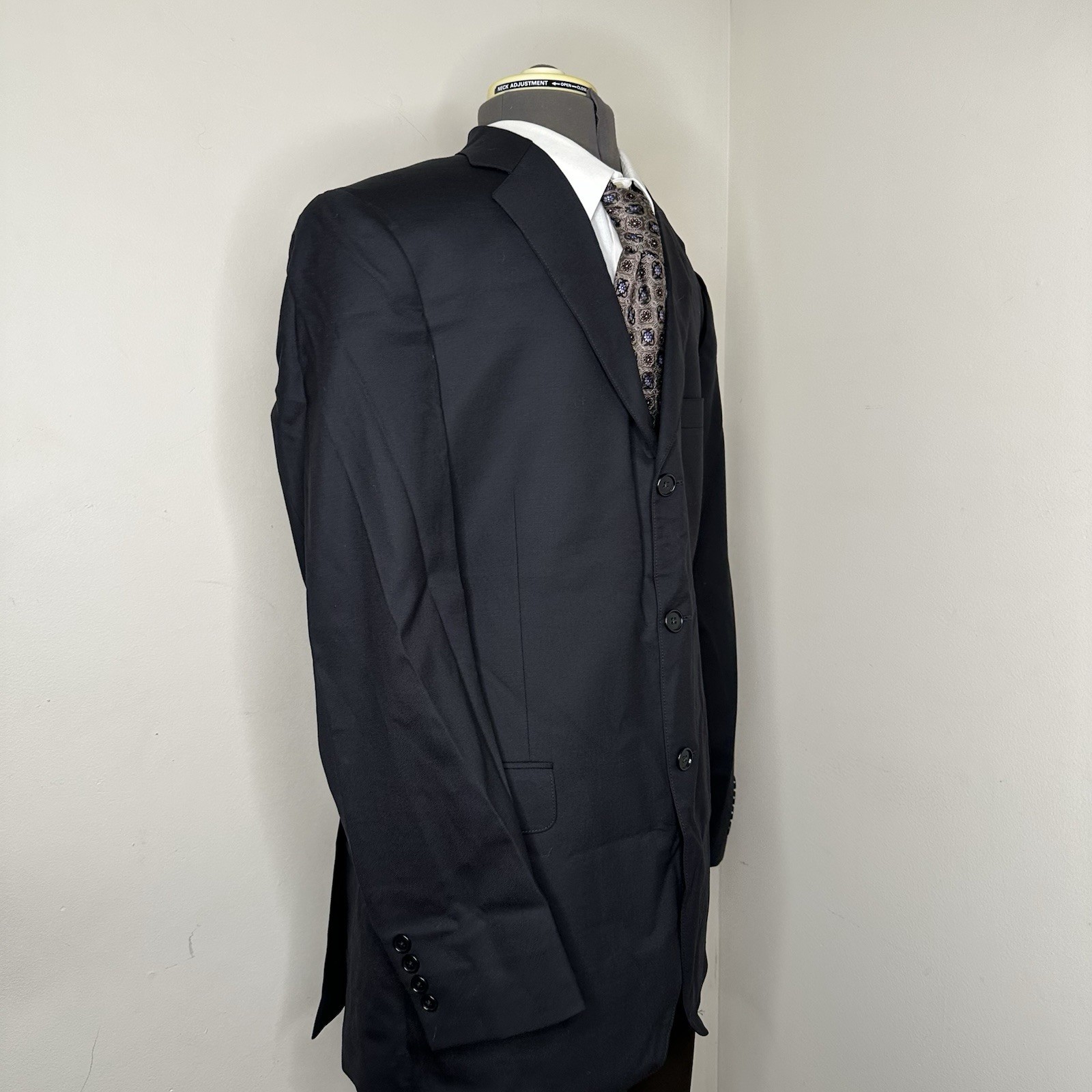 Brooks Brothers Mens 41L Blazer Navy 3 Button Large 45″ Sport Coat Suit Jacket