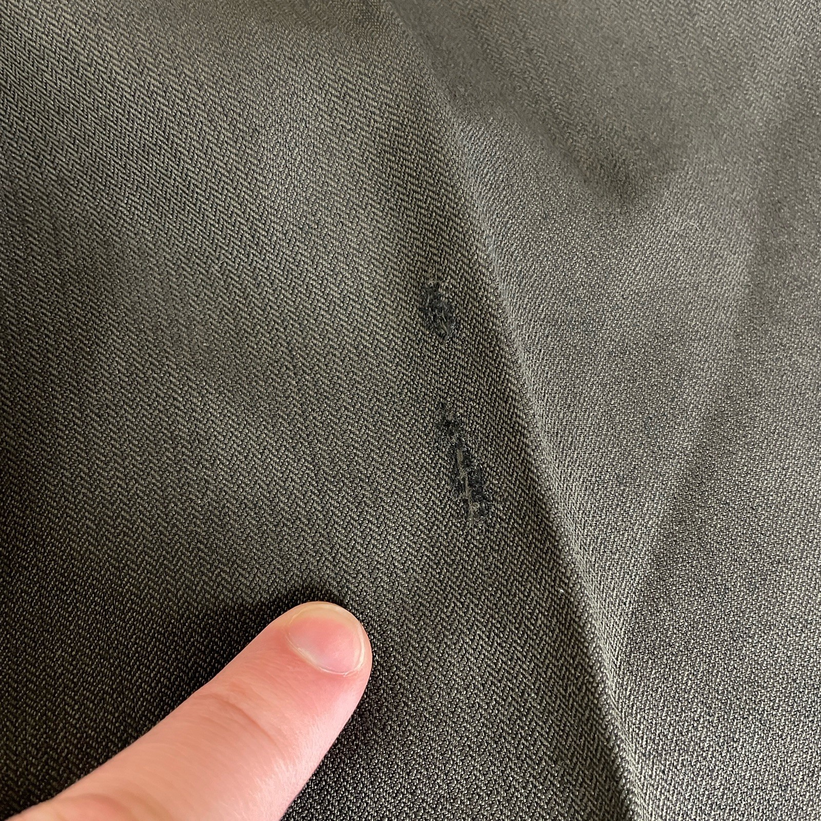 FLAW Vito Rufolo 2 Piece Suit Mens 42R 34×31 Green Brown Merinos Wool Italy Made