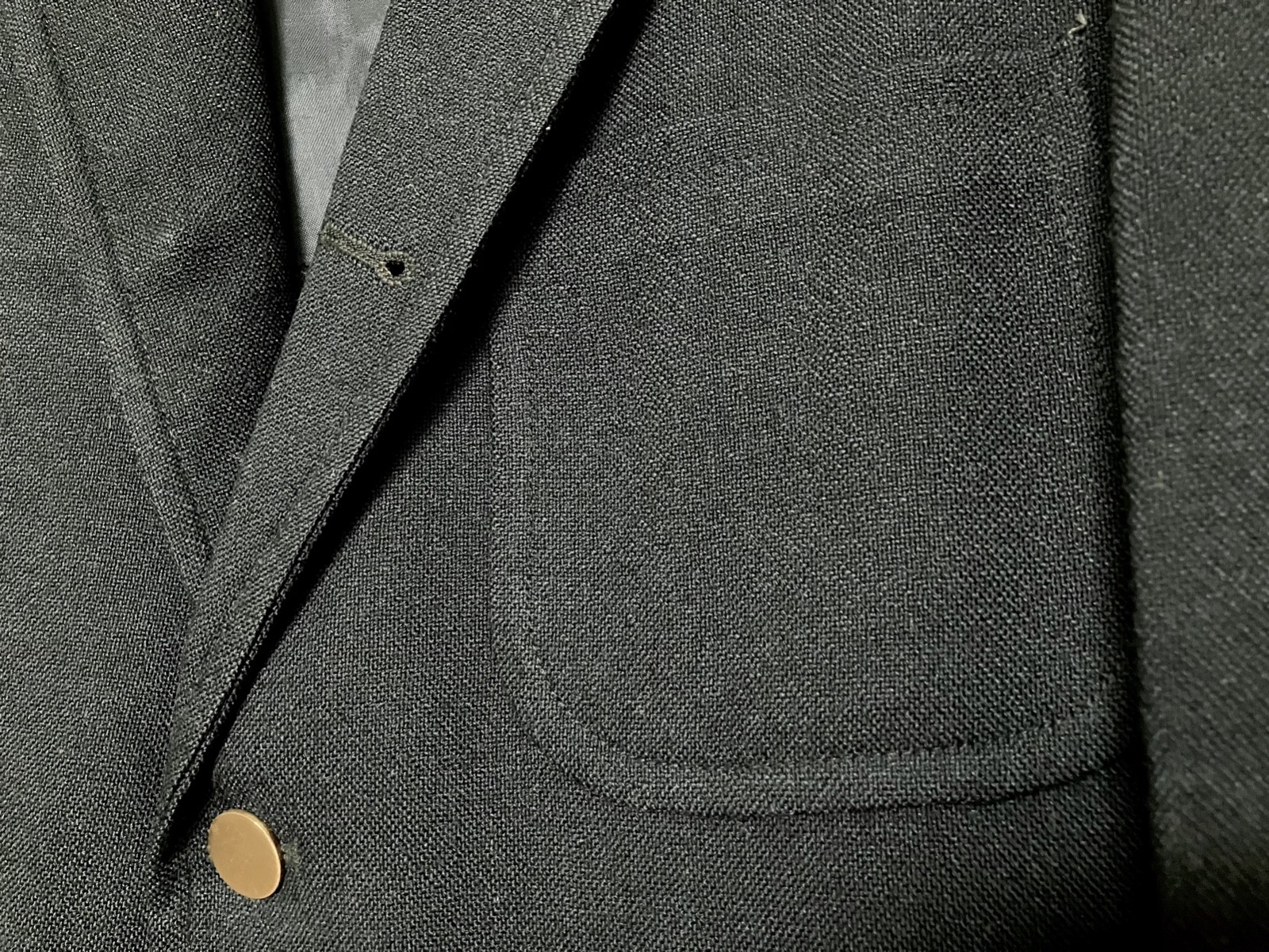 GRAIL Vintage Brooks Brothers Navy Hopsack Blazer 36 S 3/2 Roll Prep Ivy USA