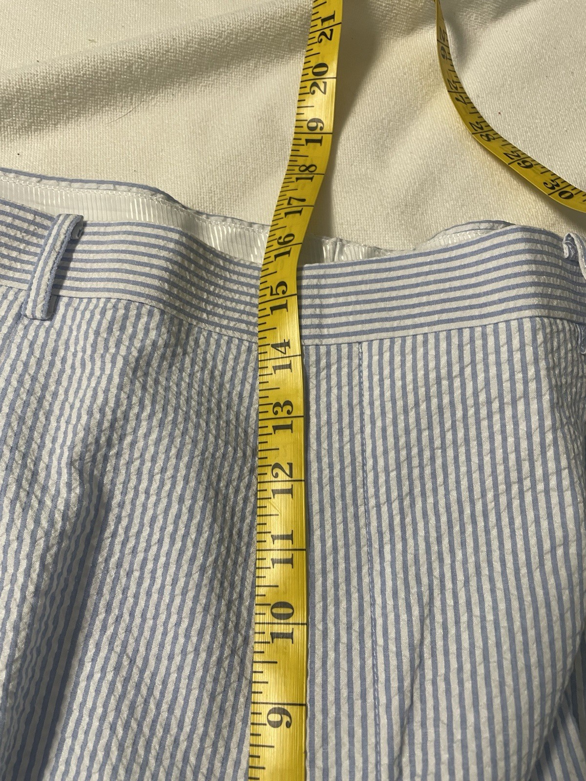 Blue Seersucker 3 Piece Suit 50 L 45 Waist Unhemed NWT Wedding! Southern Charm!
