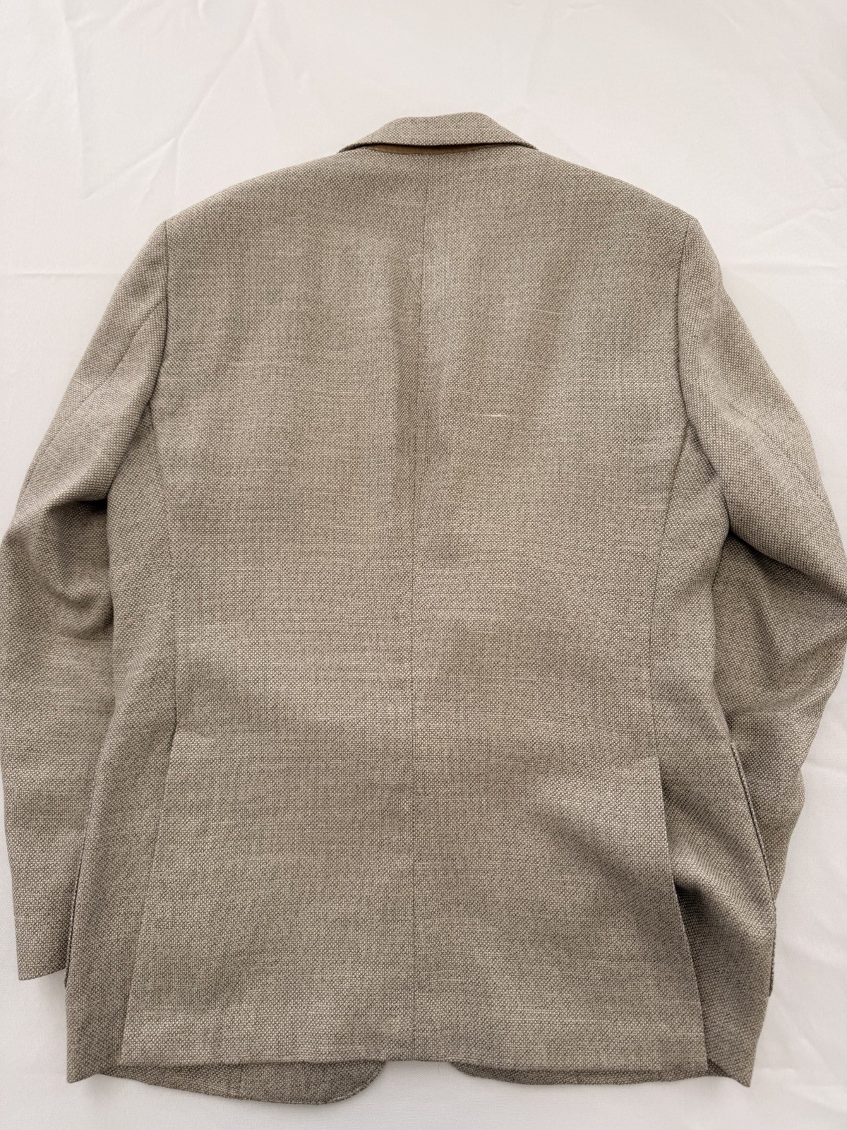 Samuelsohn sport coat 39R – Loro Piana Summertime Hop sack Fabric Light Beige