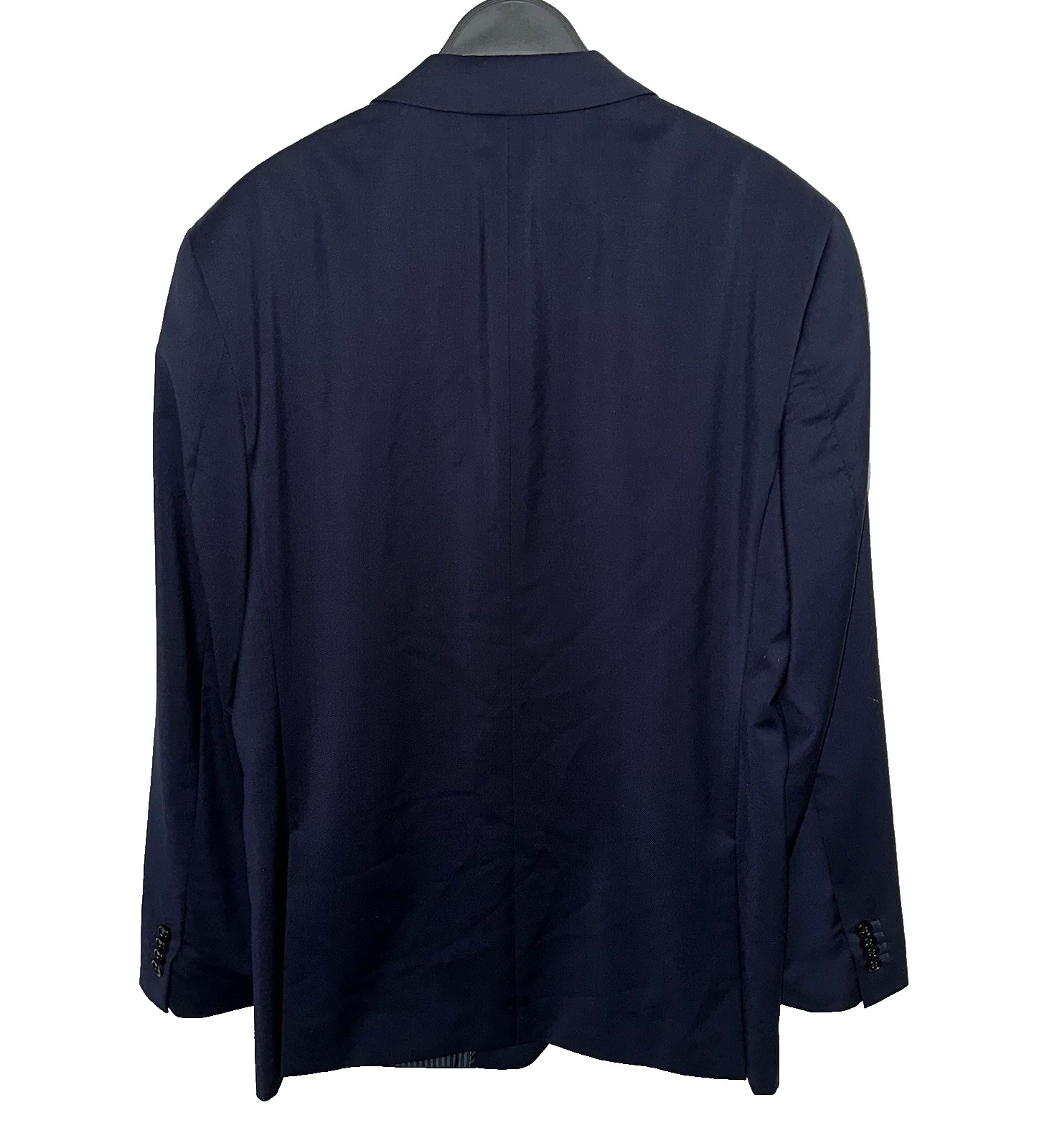 BANANA REPUBLIC 42R Standard Fit Italian Super 120s Wool Blazer Marzotto Blue