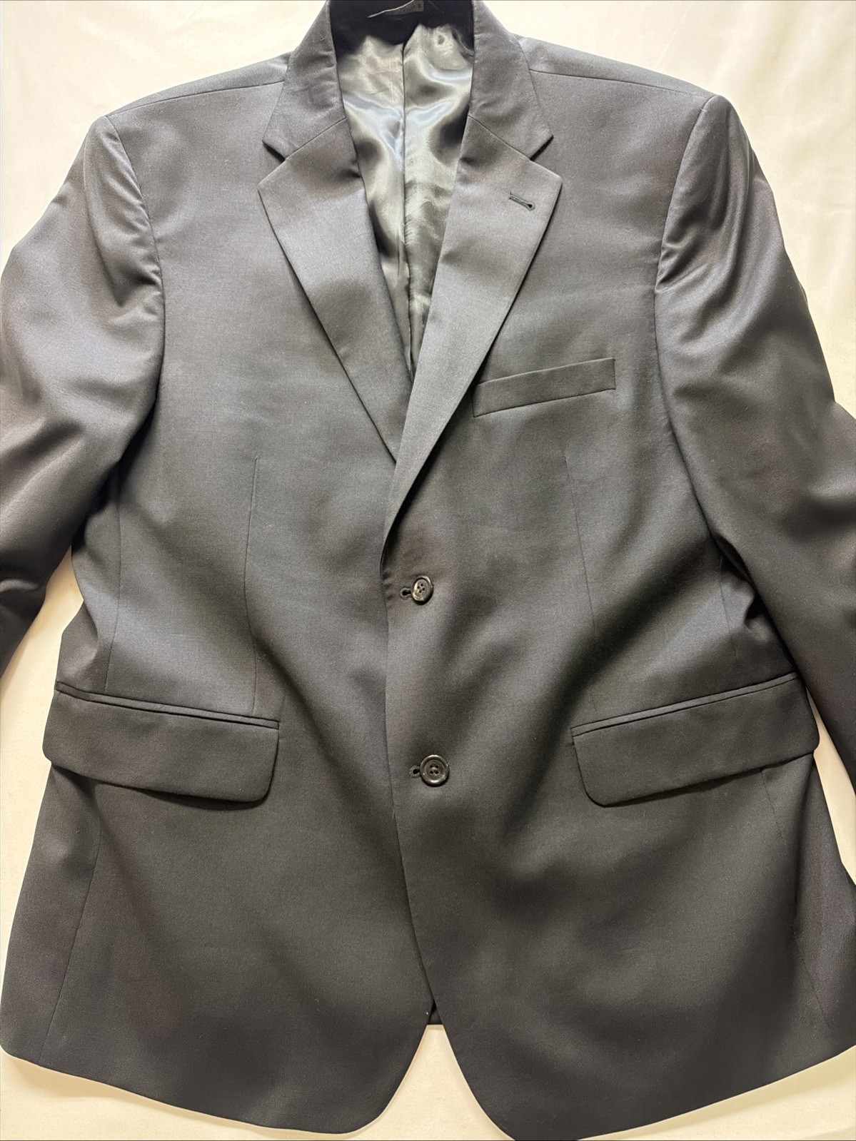 JOS. A BANK Black 100% Wool Mens Blazer Sport Coat 44S