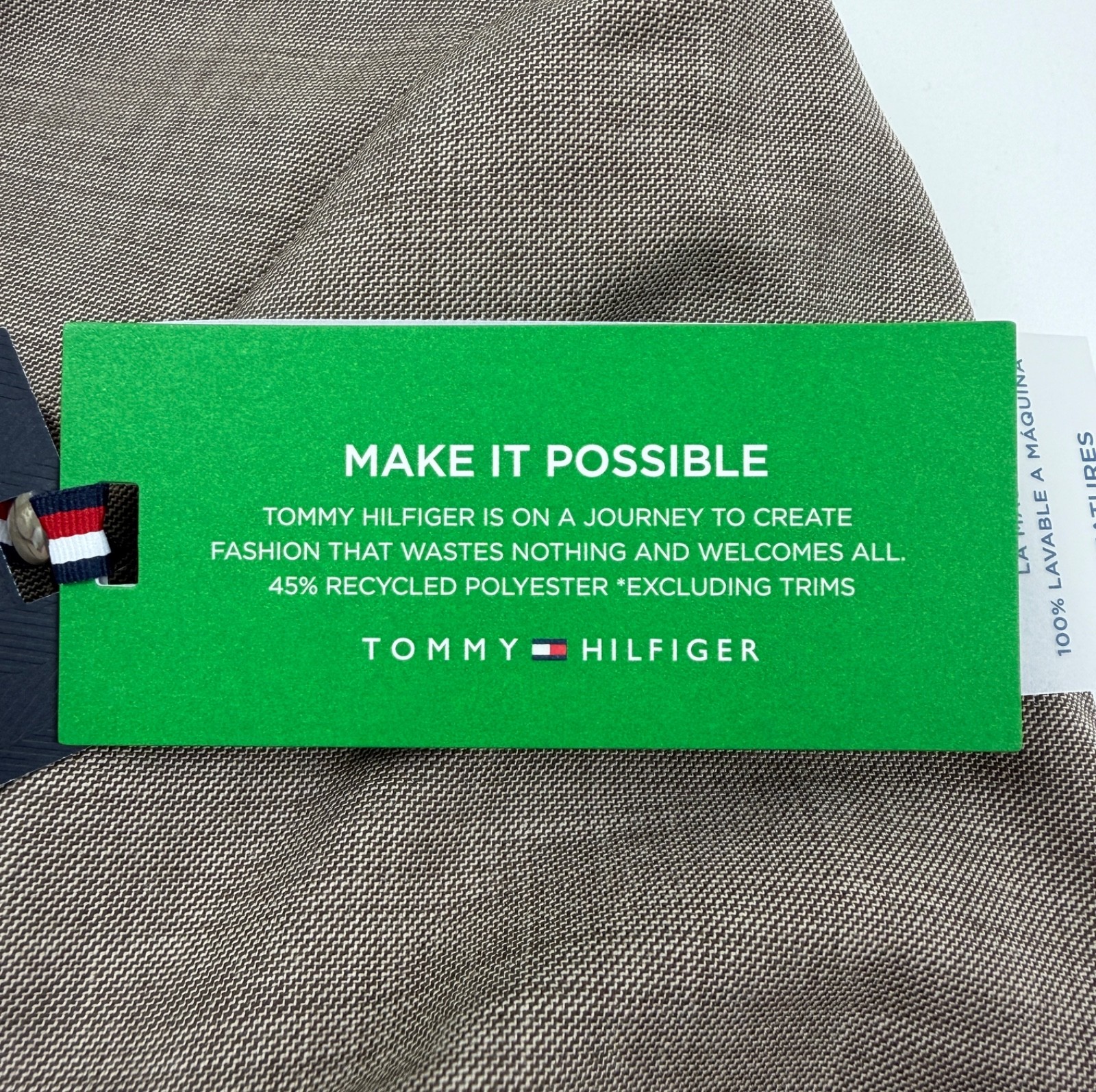 $460 NEW TOMMY HILFIGER Mens 38R Tan Wool Blend Blazer Sport Coat Suit Jacket