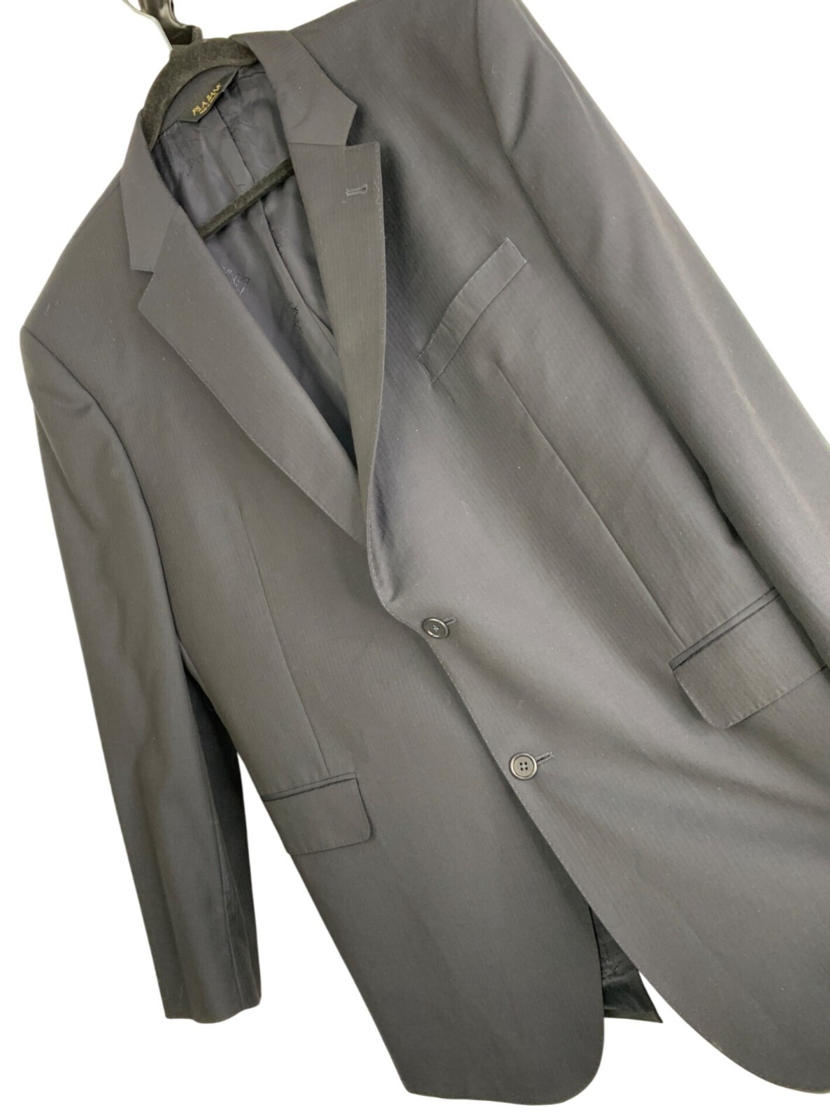 46L Mens Jos. A. Bank Signature Gold Wool Blazer Suit Seperate Jacket Navy